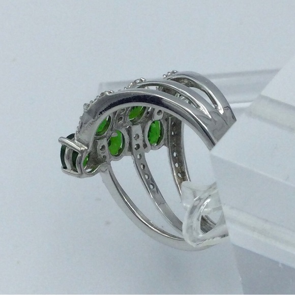Sz 7 Genuine Chrome Diopside Ring NWOT - Picture 4 of 5